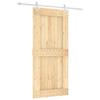 VidaXL Porte coulissante et kit de quincaillerie 95x210 cm pin massif, porte intérieure, porte de grange intérieure 3203189