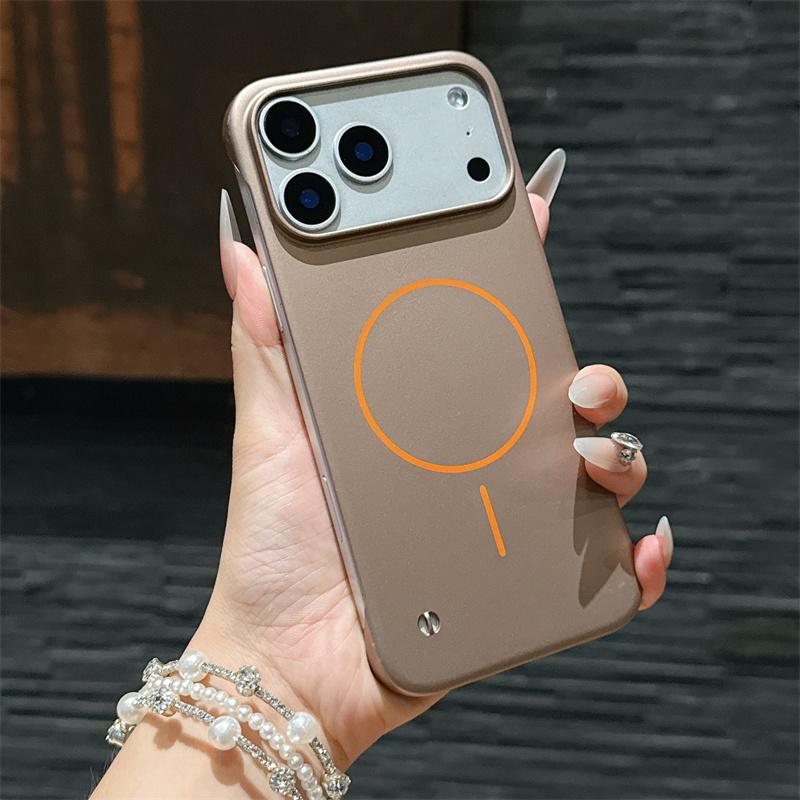 Slim Matte PC Frameless Wireless Charging Magnetic ForMagsafe Case ForiPhone Air 17 16 15 14 Plus 13 12 11 Pro Max Hard Cover