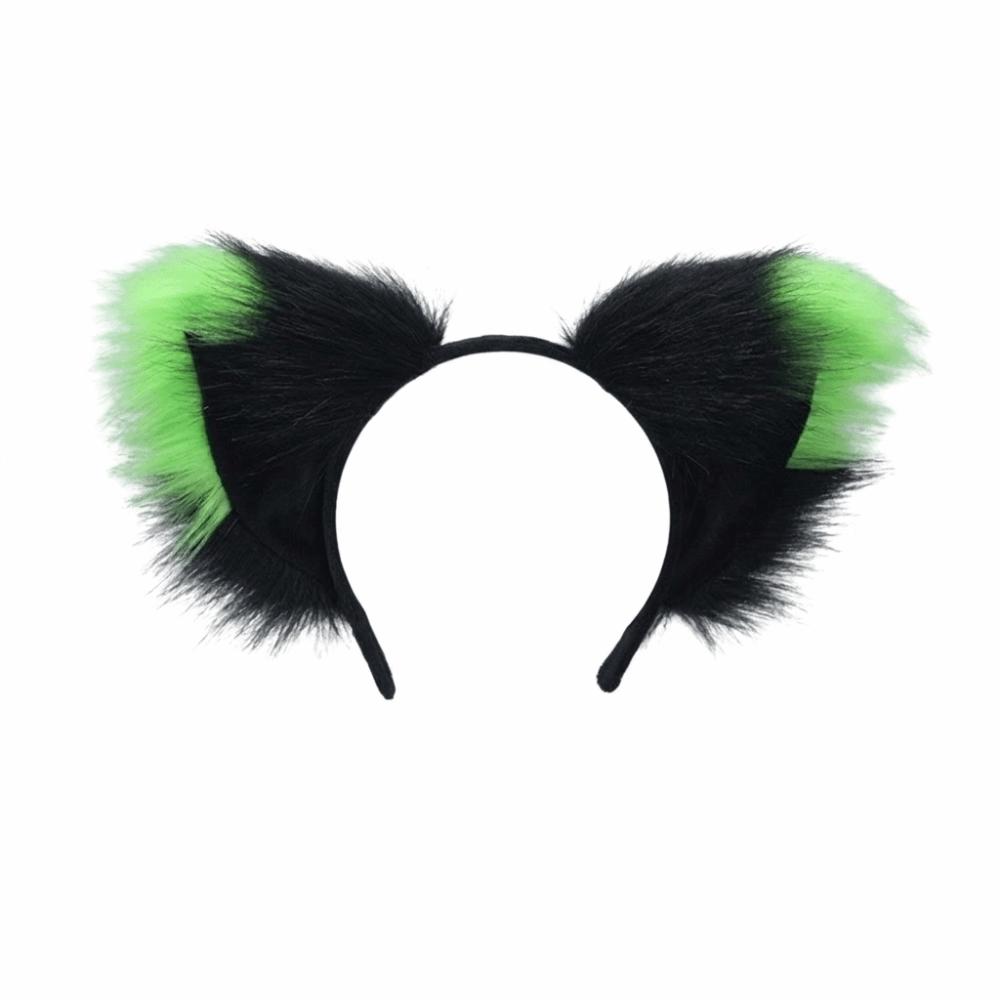 Flauschige Realistische Textur Kunstpelz Katzenohren Flexibles Tier-Haarband Anime Cosplay
