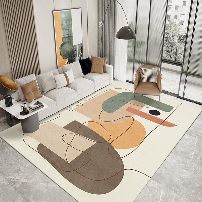 Modern Abstraction Living Room Decoration Carpet Nordic Style Rugs for Bedroom Non-slip Large Area Mat Home Washable Lounge Rug