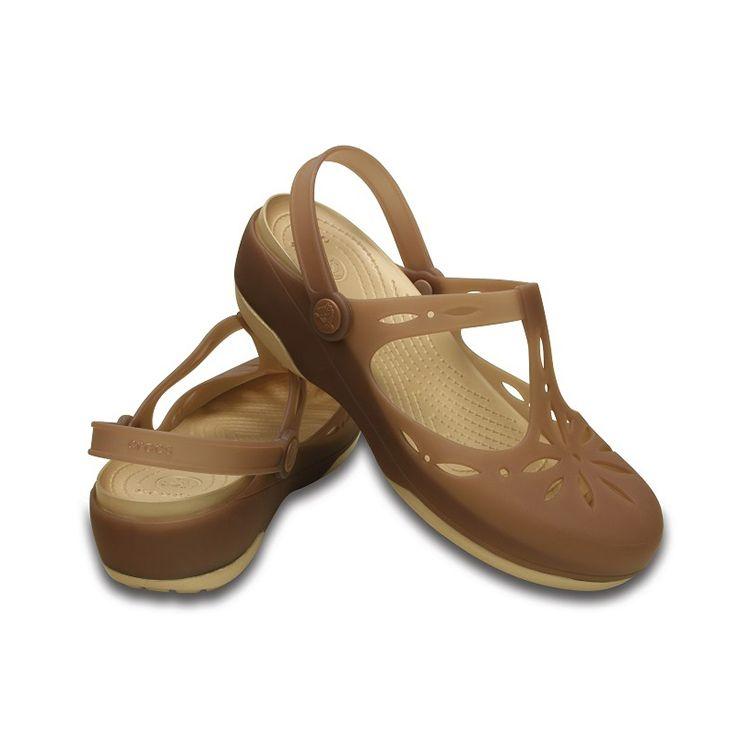 Crocs Summer Jelly Soft Sole Simple Casual Sandals Women Sandals Brown 202455-81D