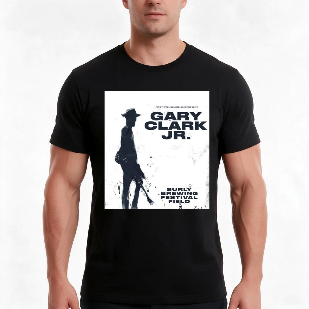 Gary Clark Jr Tshirt Summer Casual Cotton Tee Oversized Streetwear Tops Vintage Graphic Print Loose Fit Short Sleeve