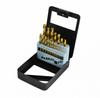Awtools HSS- Titanium Metal Drill Bits Set 19 Pcs /1.0-10.0 /