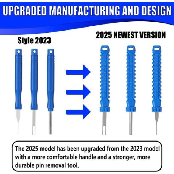 Terminal Removal Tool Kit – 31Pcs Electrical Pin Extractor Connector Blue