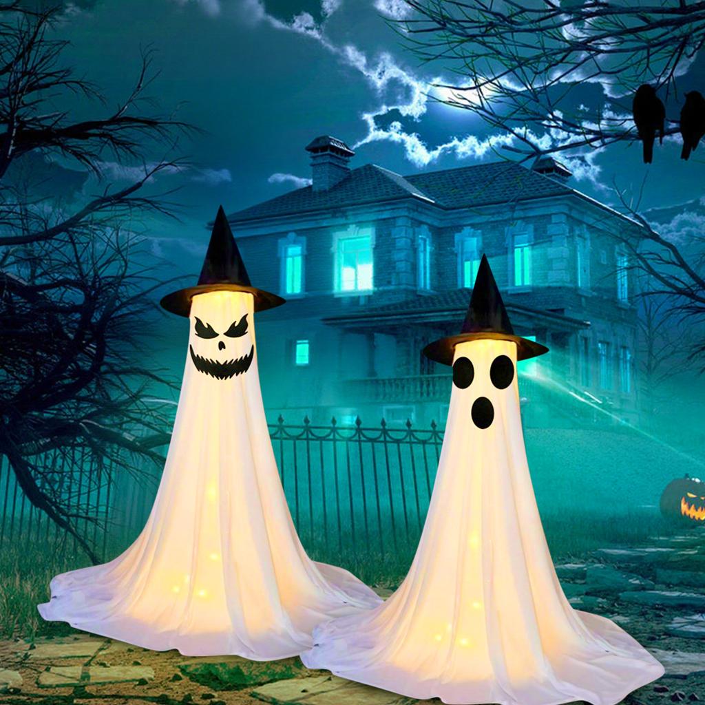 2 Pack Halloween Outdoor Decoration, Halloween Party Decoration With Remote Control, LED String Lights For Indoor And Outdoor, Porch, Patio, Garden