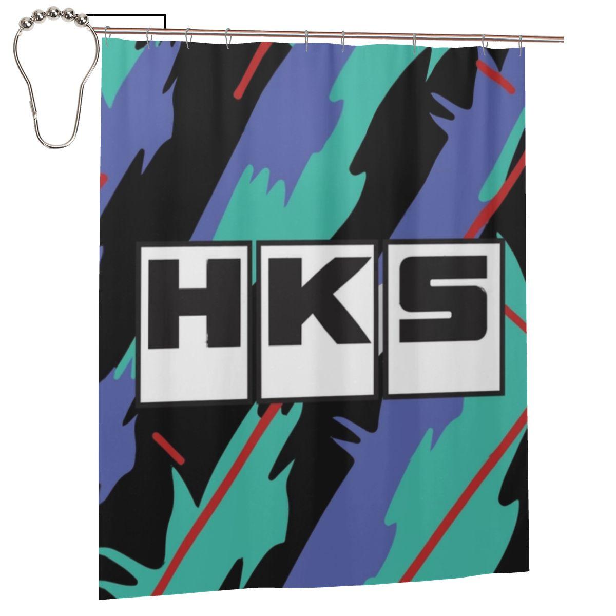 

Hks 1993-2002 Шторка для душа Ванная комната Полиэстер Водонепроницаемые Занавески для ванны С крючками W60H190(CM)-1 Pcs