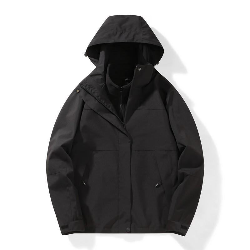 Herbst und Winter Outdoor Wandern und Bergsteigen Winddichte und Wasserdichte Drei-in-Eins-Jacke