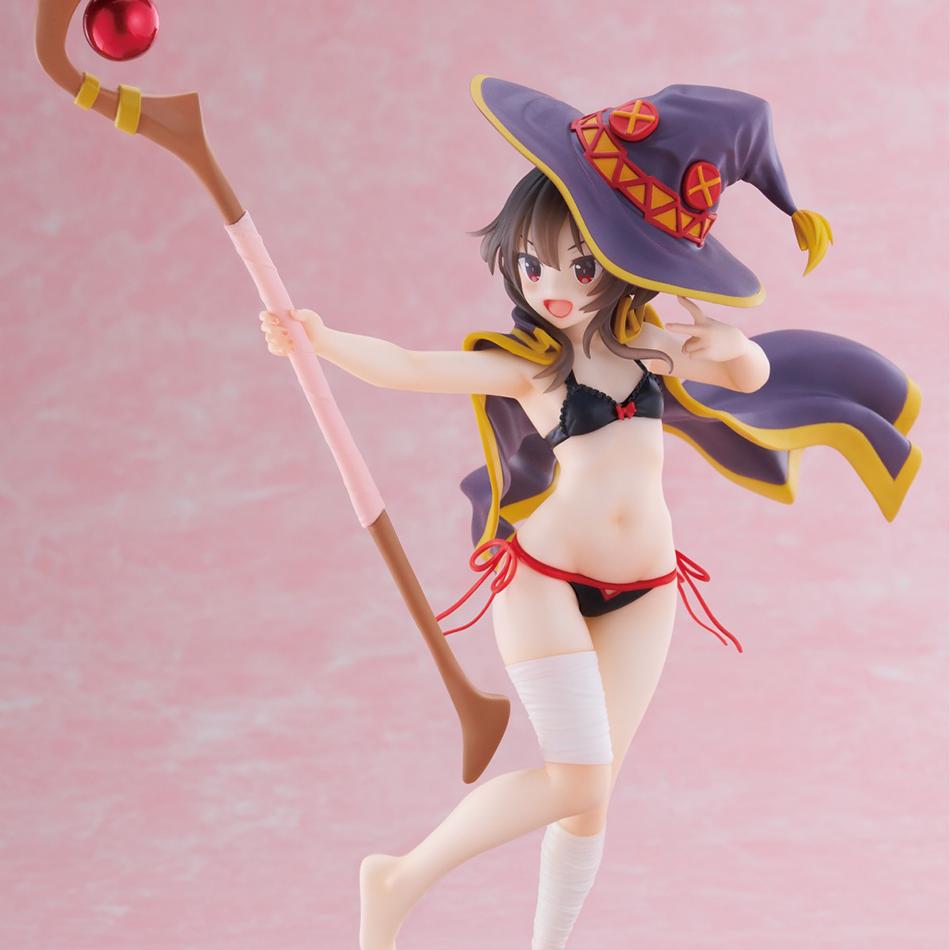Original Genuine God's Blessing on This Wonderful World 18cm Megumin Action Figure Cute Figurine For Girls Birthday Gift