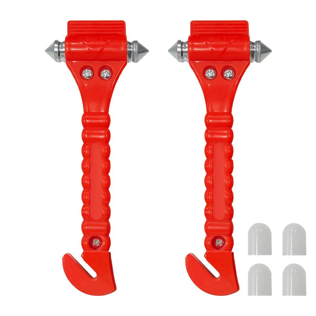 Emergency Escape Hammer + Car Escape Seat Belt Cutter, Escape Tool for Breaking Glass,