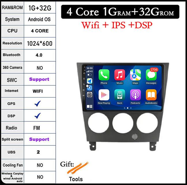

Android 14 для Subaru Impreza GD GG 2002 - 2007 DSP автомобильный мультимедийный радиоприемник проводной Android Auto GPS навигация Carplay Bluetooth