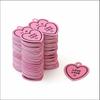 50pcs Heart Shaped Cards Valentine's Day Tags Pink Paper Hanging Decoration Cake Decor Tag DIY Crafts Packaging Decoration Tags