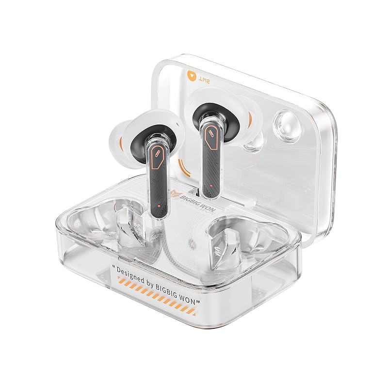 

BIGBIG WON earphones, BIGBIG WON ANC 2023 new model Gaming earphones, low latency, 3D sound, active noise canceling, Bluetooth 5.3 In-ear headphones,