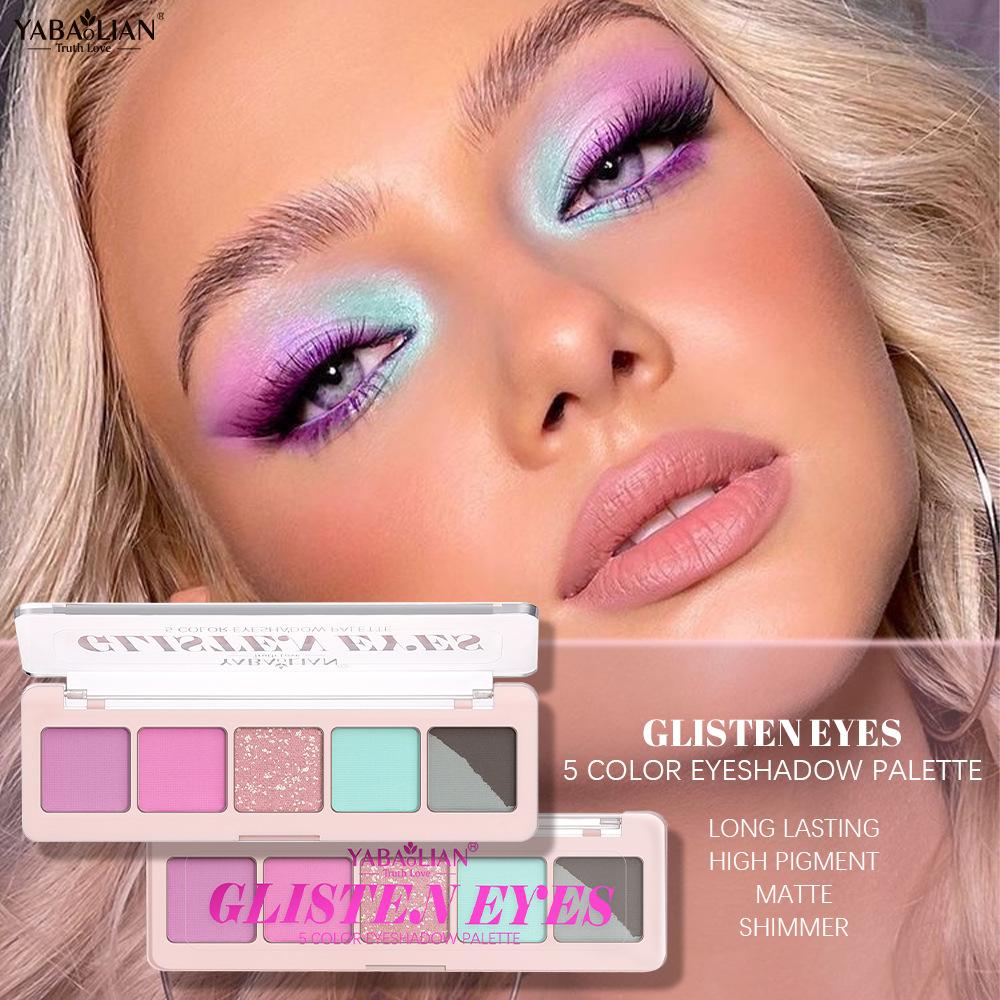 Eyeshadow Highlight Makeup Colorful Eyeshadow Slightly Glittering Matte Mist Glitter Eyeshadow