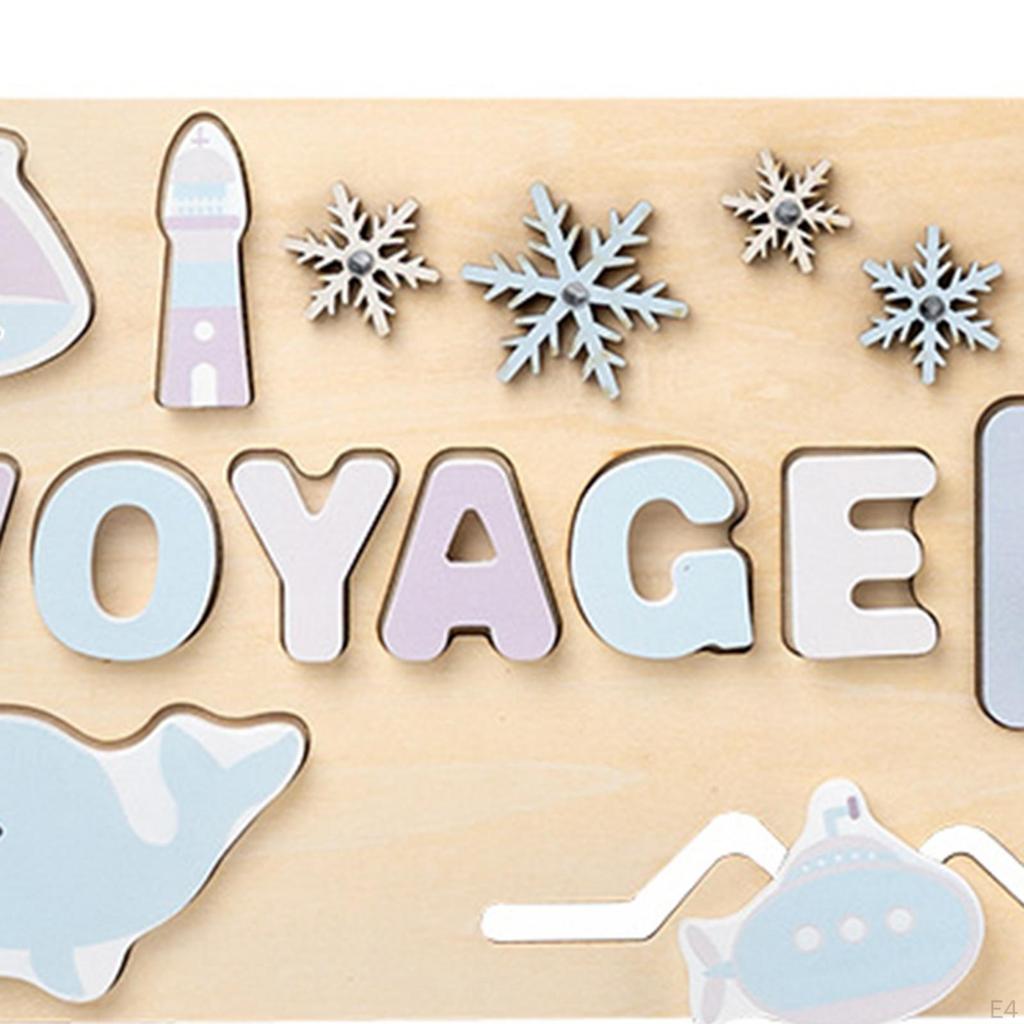 Puzzle Montessori Wooden Toy Cognitive Educational Interactive Shape Learning