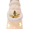 Ceramic Lighted Christmas Statue, Warm Light Table Decoration, Decorations