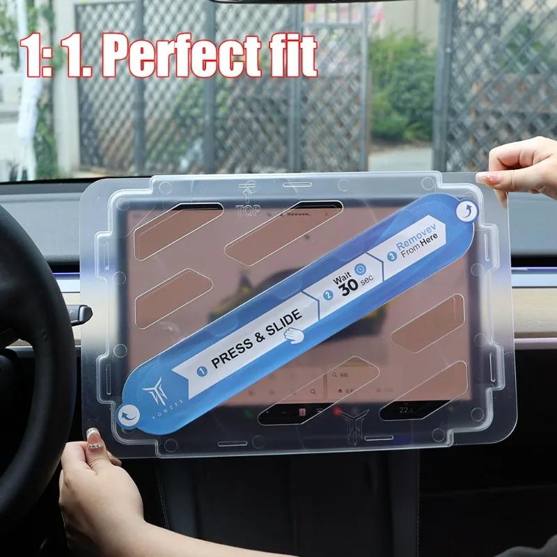 Tempered Glass Screen Protector for Tesla Model 3 Y Center Console Anti Glare HD Film Protection Screen Protecto Accessories