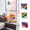 Knit DIY Rainbow Pattern Cushion Making Kits Enjoy DIY Fun With Latch Hook Kits DIY Pillowcase