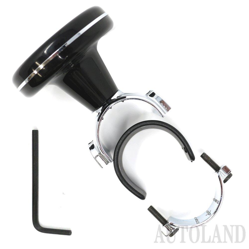 ALTEED Steering Automotive Steering Spinner 3D Woven Carbon Fiber Design Spinner, Built-in Bearing, Knob,