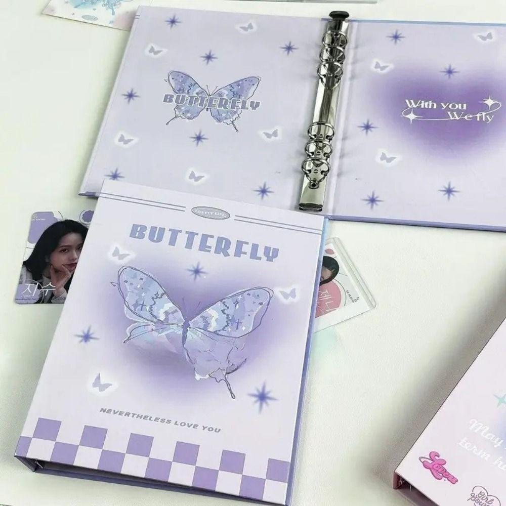 Butterfly Binder Photo Album A5 Collect Album Kpop Idol Photocard Holder  Photo Card Supplies