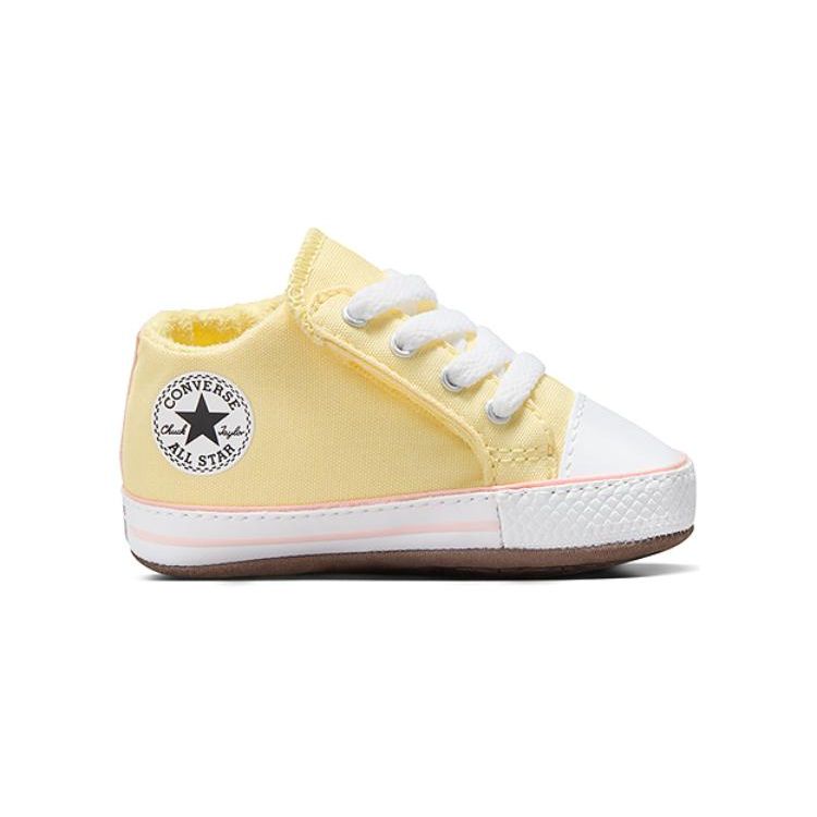 Converse Chuck Taylor All Star Shock Absorbing Durable High Top Walking Shoes Baby Shoes Yellow A07408C