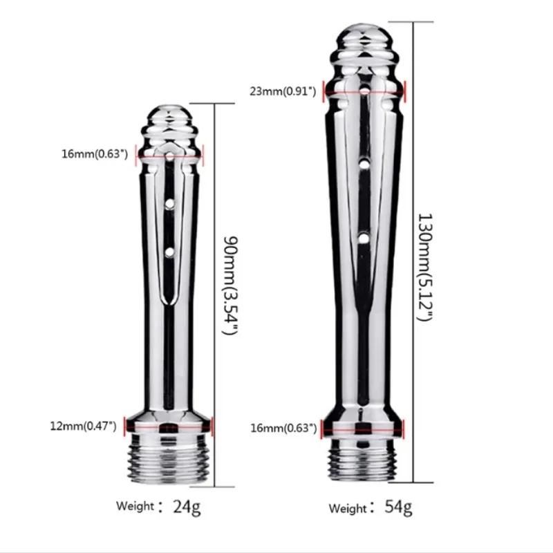 Metal din Oțel Inoxidabil Dilator Anal Curățător Bideu Robineți Duș Clismă Rapidă Cap de Duș Bideu Robinet Bideu pentru Curățare Anală Dopuri Anale Robinet
