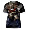 3D Mazinger Z Printed T-shirt Transformers Pattern Men's Short Sleeve Top Fashionable Comfortable Cool Street Wear