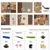 QmXCyzl Wooden DIY Dollhouse Kit, Miniature 3D Bookstand, Holiday Gift, Architectural Scenario (Countryside Cafe)