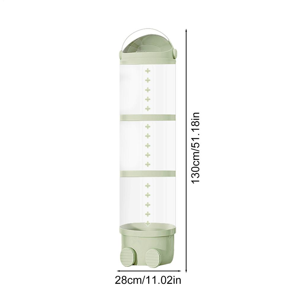 

Stuffed Animal Tube Toy Display Transparent Storage Box Doll Plush Storage Holder Standing Stackable Soft Toy Organizer Holding White three layers