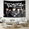 Custom Name My Chemical Romance Print Tapestry, Backdrop, Easy Setup, Ideal for Bedroom, Office & Living Room, with Aesthetic Wall Hanging Decor.
