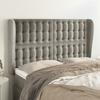 VidaXL Headboard with Ears Light Grey 147x23x118-128 Cm Velvet3118438