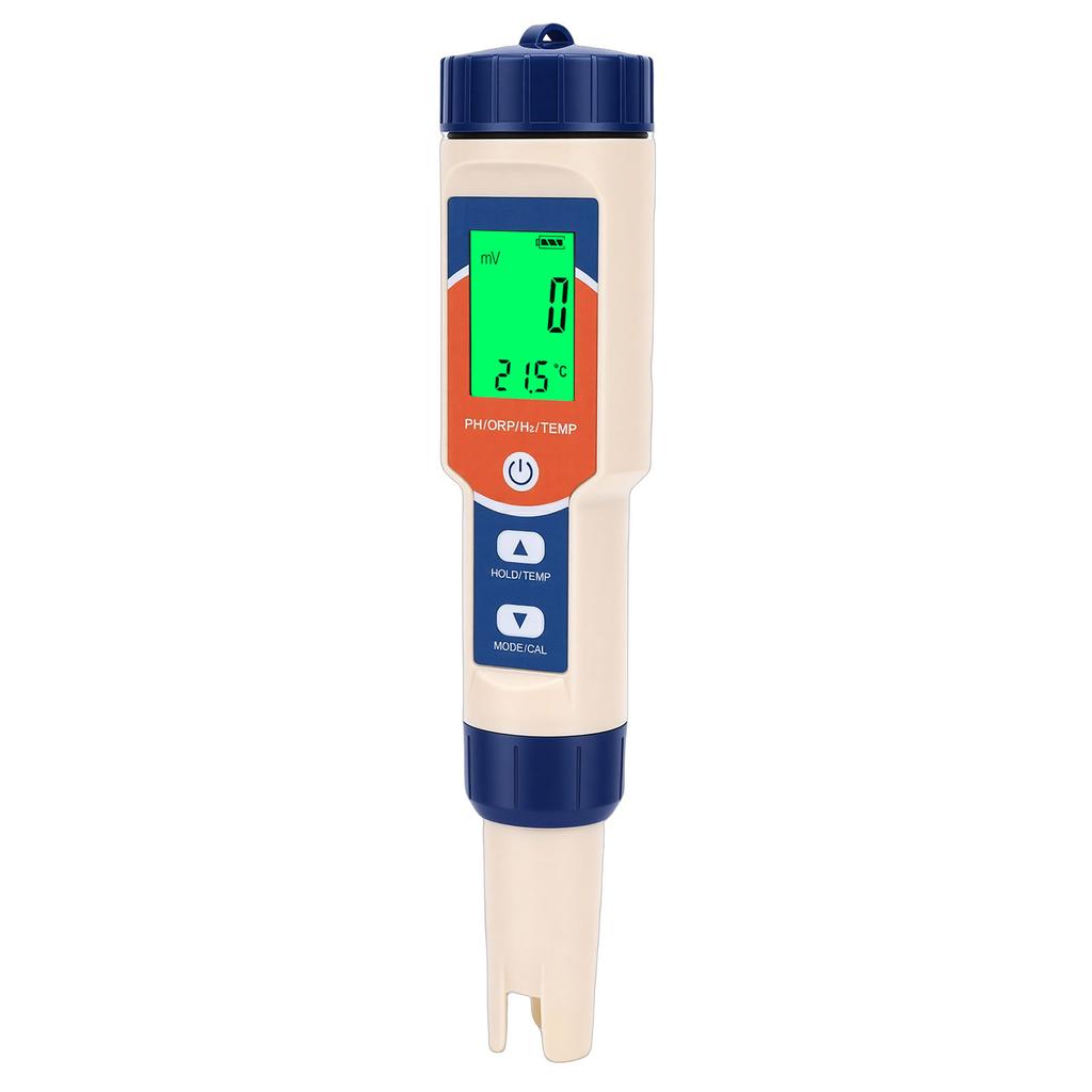 4 in 1 Hydrogen Water Tester PH H2 ORP Meter Digital Water Quality Tester IP67 Water Proof for Drinking Water