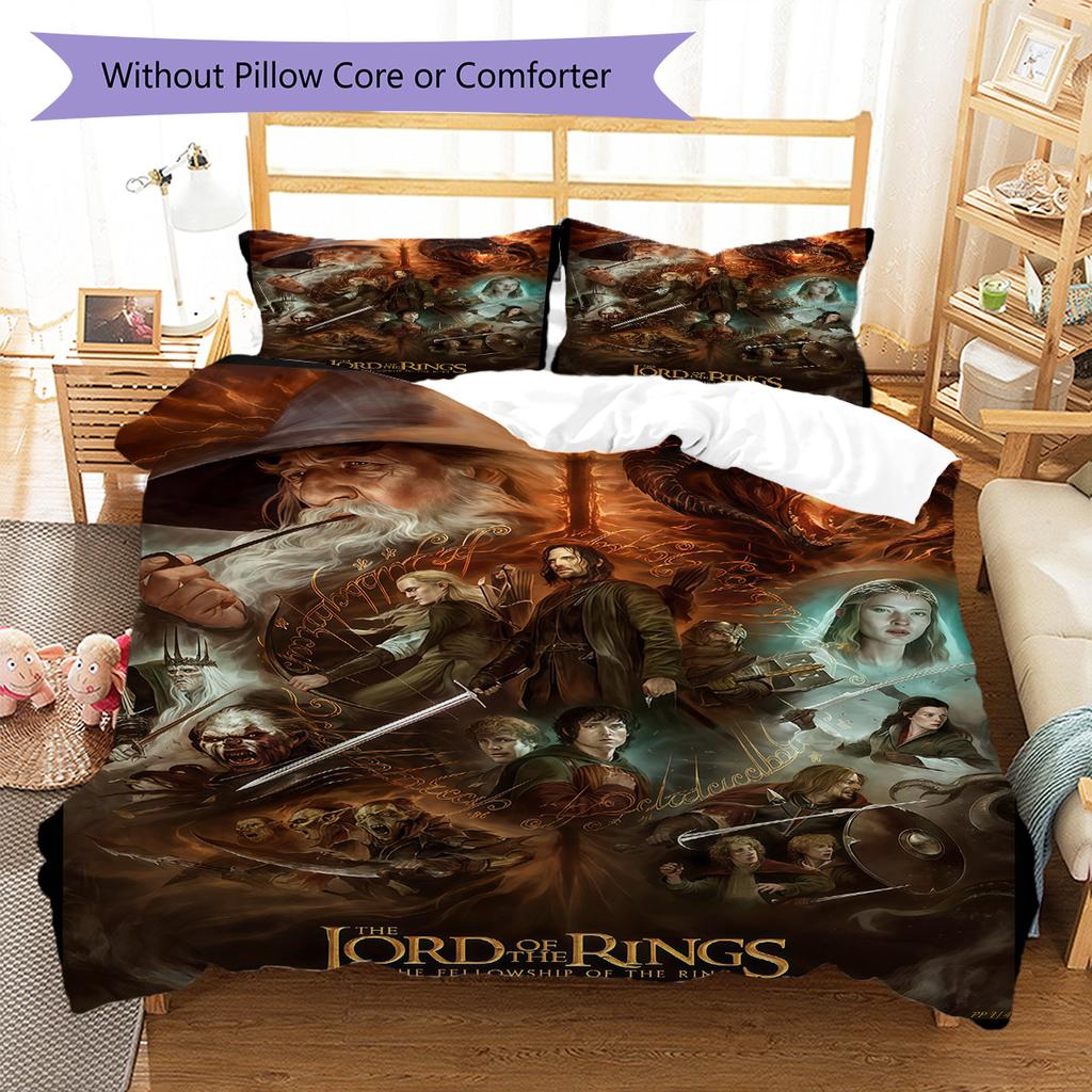 Classic Movies  Pattern Bedding Quilt Set Quilt Cover Pillowcase Home Decoration Birthday Gift (1 * Duvet Cover + 2 * Pillowcase, Without Core)