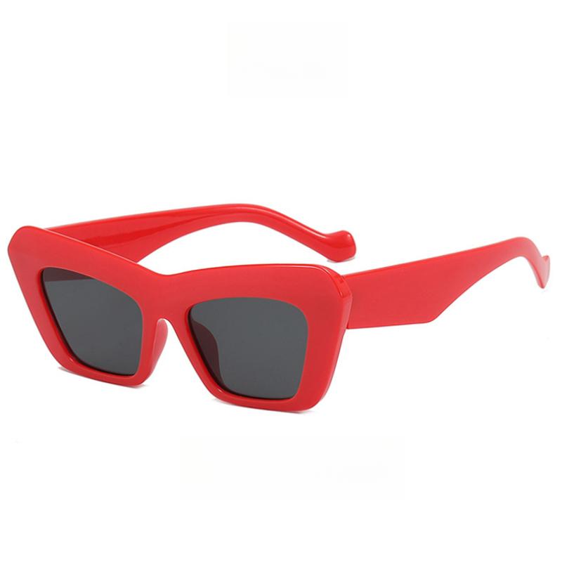 Triangle Cat's Eye Spring/Summer Bright Fashion Ladies Sunglasses Vintage Vacation Beach Accessories