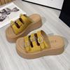 Thick-bottomed Versatile Outer Wear Cool Slippers Women's 2025 Summer New Pink Cute Slippers Beach Cool Slippers