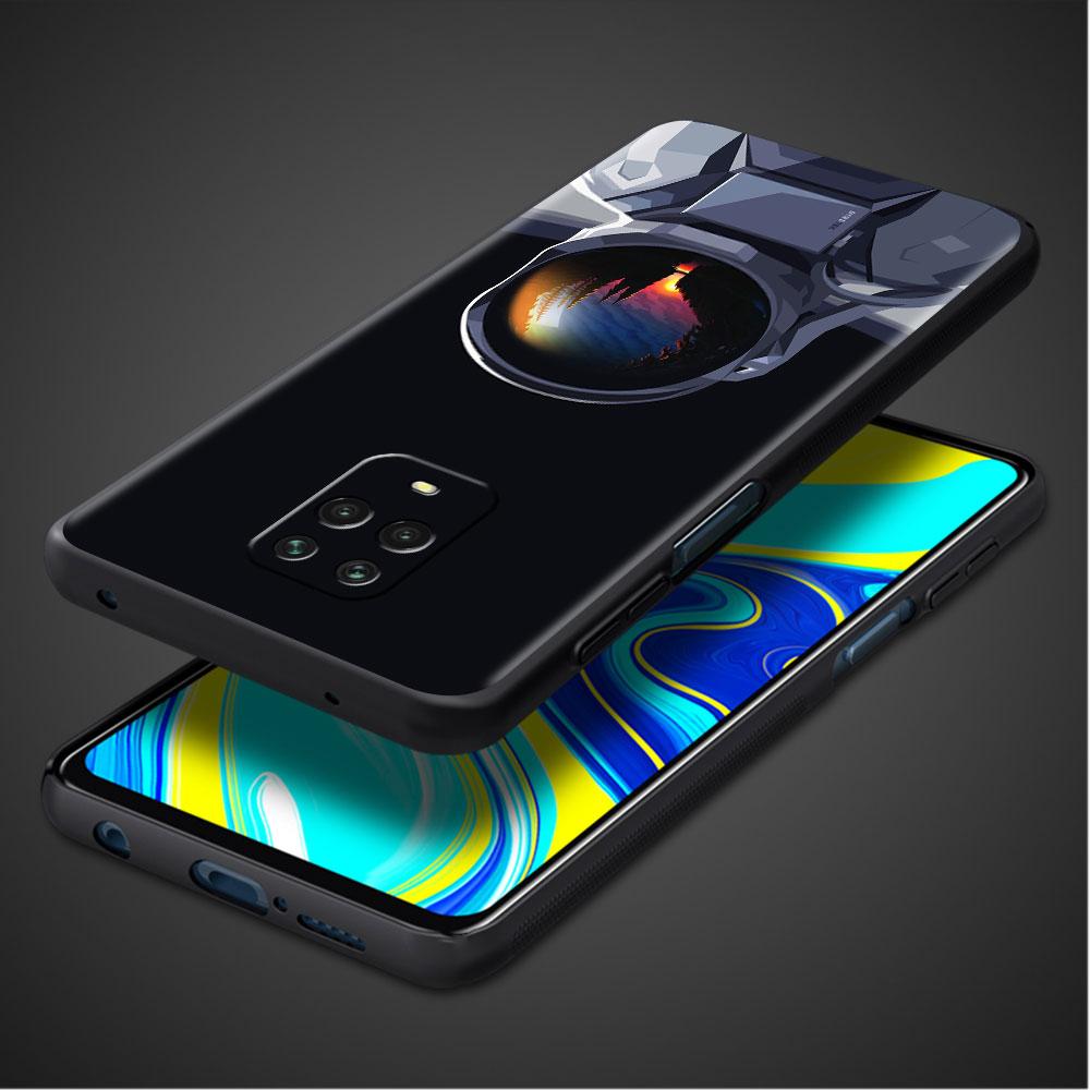 Hülle Für Xiaomi Redmi Note 10 9 11 Pro Weiche Handyhülle 10S 9S K40 8 9A 9C 9T 7 10C 8T Silikonhülle Cool Lonely Astronaut Capa
