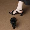Fashion Fashion Lightweight Slip Strap Sandal Temperament Soft Sole Square Toe New Summer Color Block Non-slip High Heels