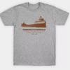VTG Edmund Fitzgerald GORDON LIGHTFOOT Skjorta Klassisk Grå Unisex T-shirt