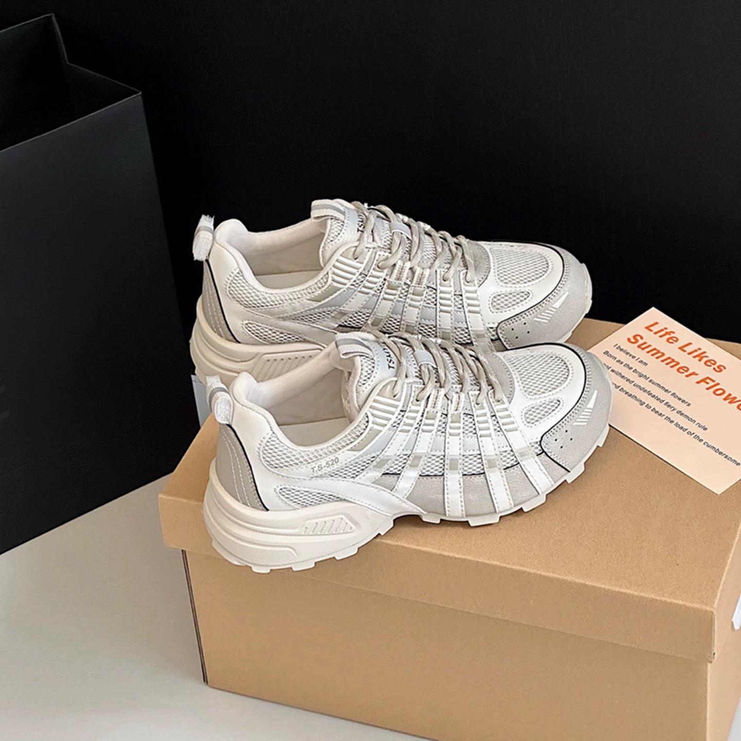 

Silver pink dad shoes women s 2025 new summer thin mesh breathable casual versatile lightweight platform sports shoes 40 шампанского