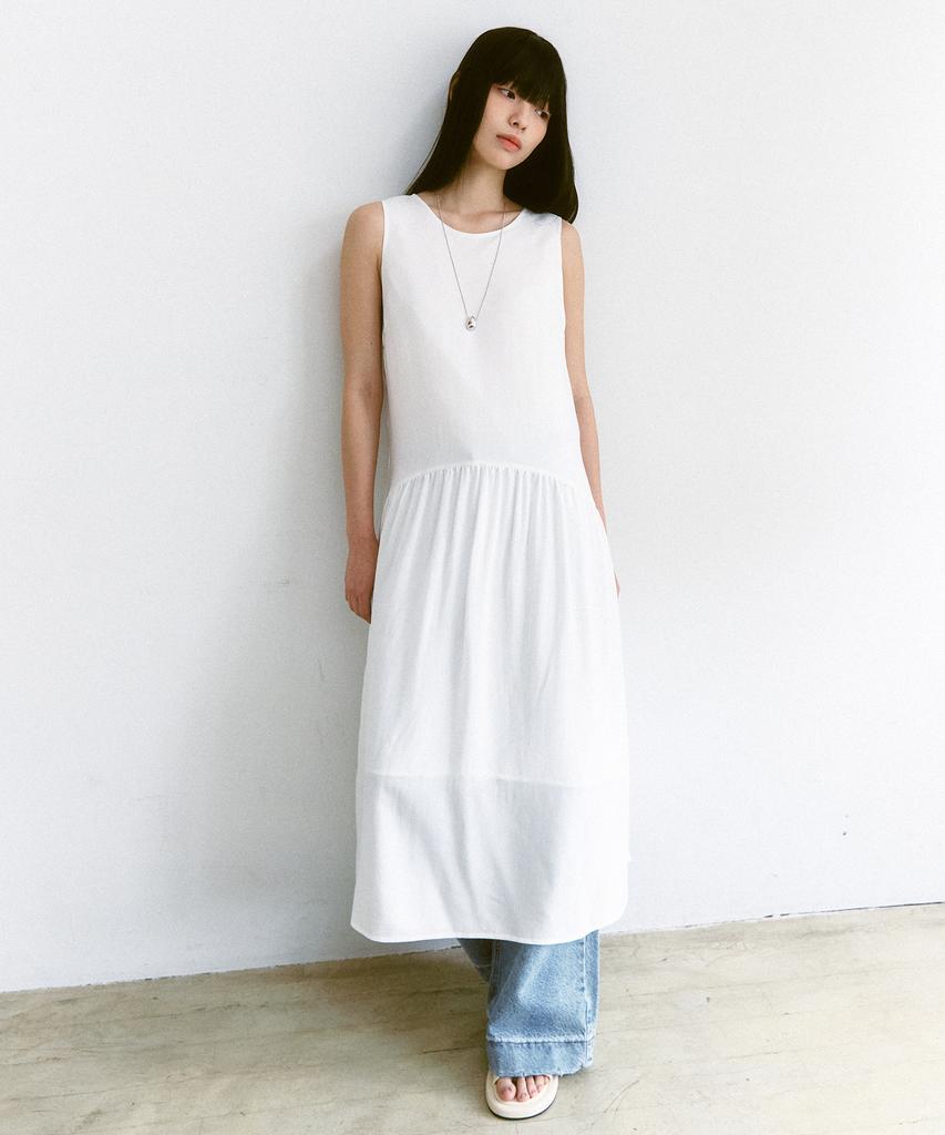 SSEMI Back Point Maxi Dress(Wt)