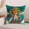 Cartoon W-Wakfu Kissenbezug Bürokissen Geeignet für Sofa Auto Schlafzimmer Dekorative Kissenhülle
