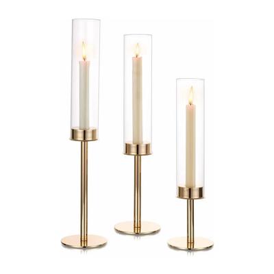 Gold Electroplated Iron Art Candlestick Set – Ideal for Weddings, Birthdays, and Home Decor