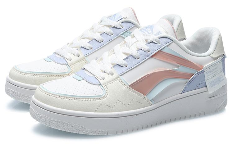 Li Ning Synthetic Leather Versatile Slip Resistant, Abrasion Resistant, Balanced, Lightweight Low Top Skateboard Shoes AGCQ378-8