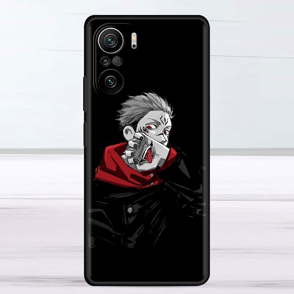 Hülle für Xiaomi Redmi Note 11 9S 10 9 8 7 9A 9C 9i K40 8T 10C 9T K50 Silikon Handyhülle Niedliches Jujutsu Kaisen Anime