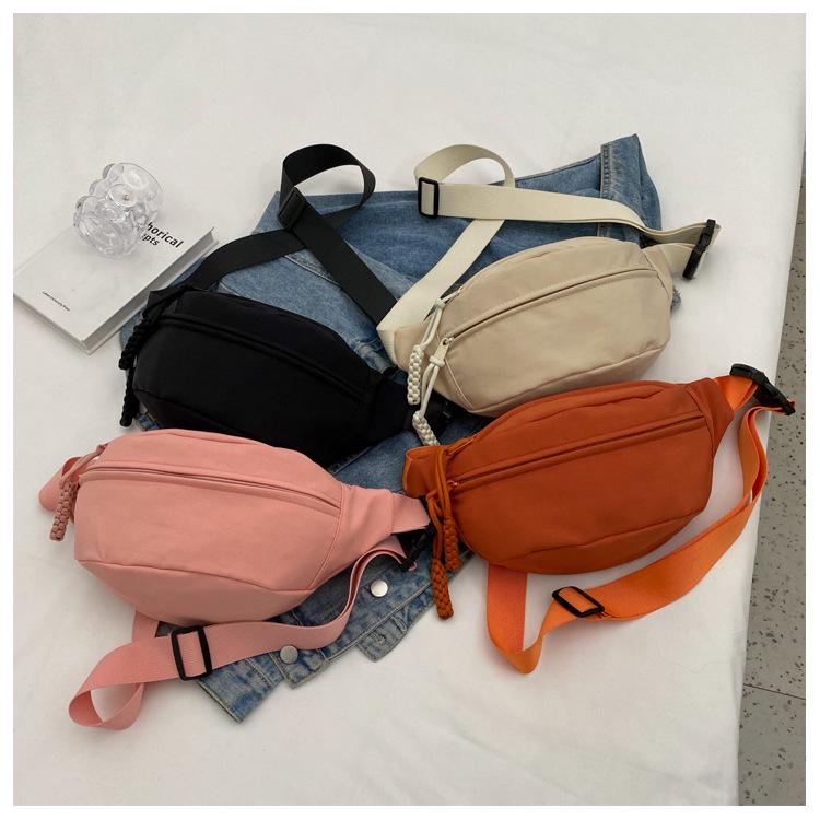 2024 Japanese Sporty Crossbody Bag for Women - Korean Trend, All-Match Chest & Waist Design, Simple Messenger Style