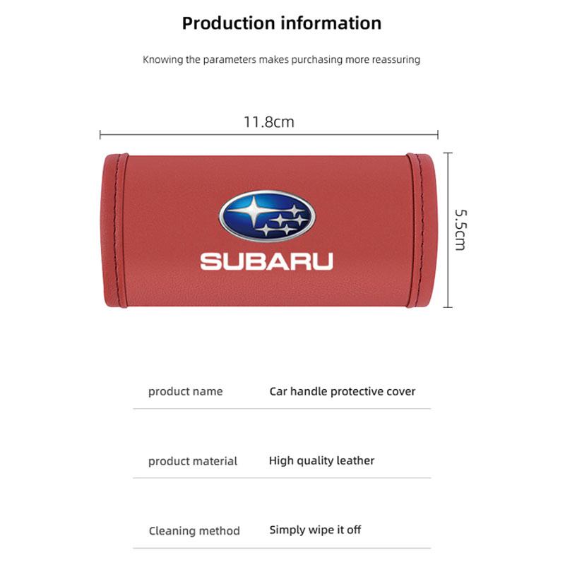 Car Roof Handle Protection Cover Gloves Interior Accessories For Subaru STI WRX Forester Impreza Legacy Outback XV BRZ Tribeca PP444
