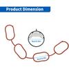 No.MS97144 Engine Intake Manifold Gasket Set for Toyota C-HR 2018-2022 2.0L for Toyota Corolla 2009-2022 1.8L Replaces No.17177-37030/17177-37050