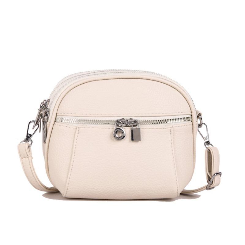 

Многослойная сумка кроссбоди для повседневного использования, Маленькая сумка кроссбоди для通勤 высокого класса большой вместимости белый