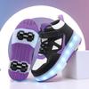 Scarpe da Ginnastica Luminose a 4 Ruote per Bambini Scarpe con Ruote a Pattino a LED Scarpe LED per Bambini Ragazzi Ragazze Ricarica USB Regali Nuove Fresche