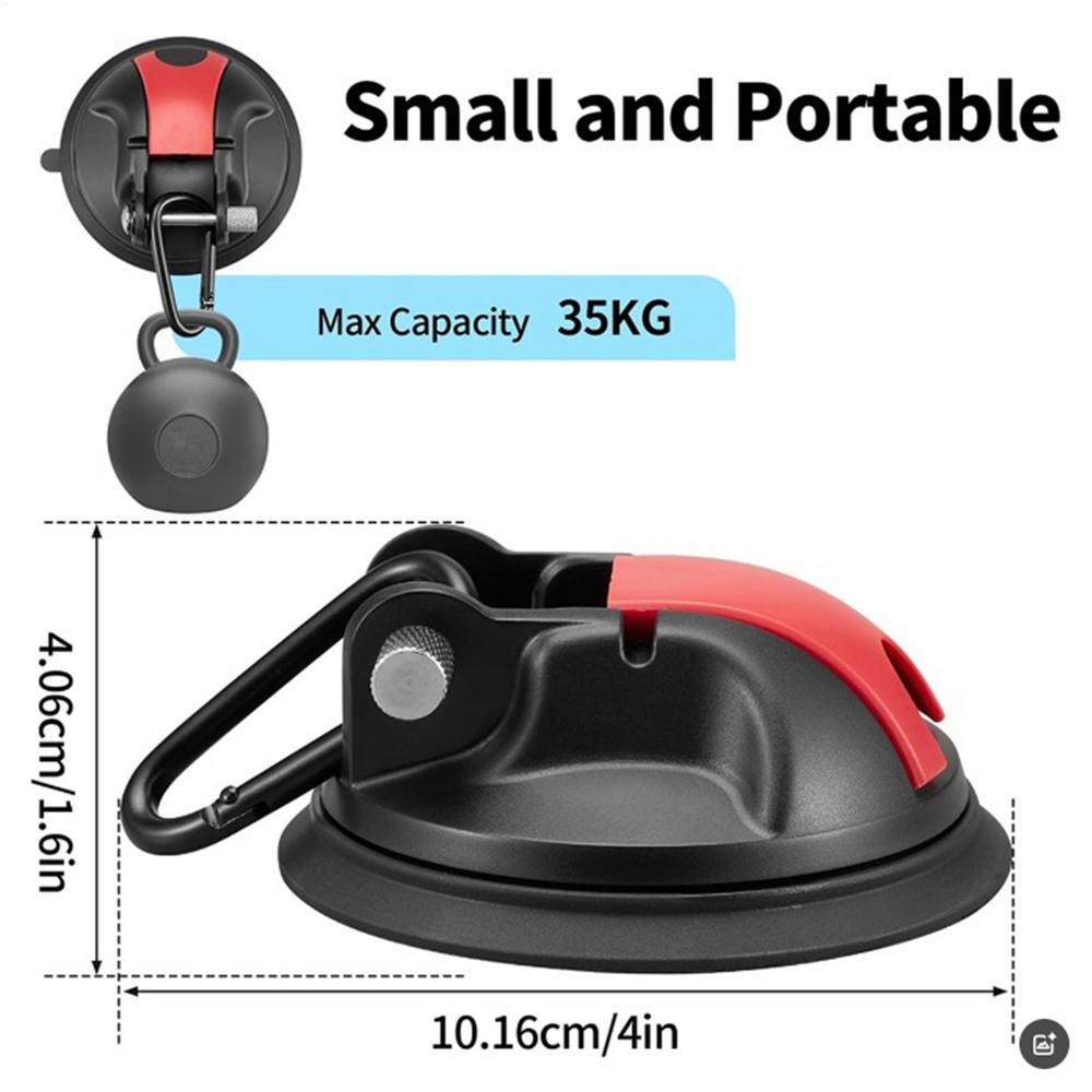 Upgrade Strong Suction Cup Hooks No Drilling Car Suction Cups Anchors With Carabiner For RV Awning CampingEssentials Glass Tents