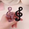 Polka Dot Stripe Music Note Musical Note Hair Clip Ins Korean Musical Note Hair Accessory Anti Slip Sweet Bangs Clip For Girls